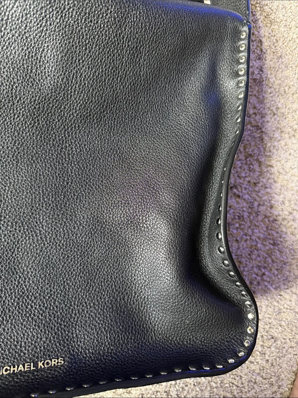 Michael Kors Black Leather Shoulder Bag